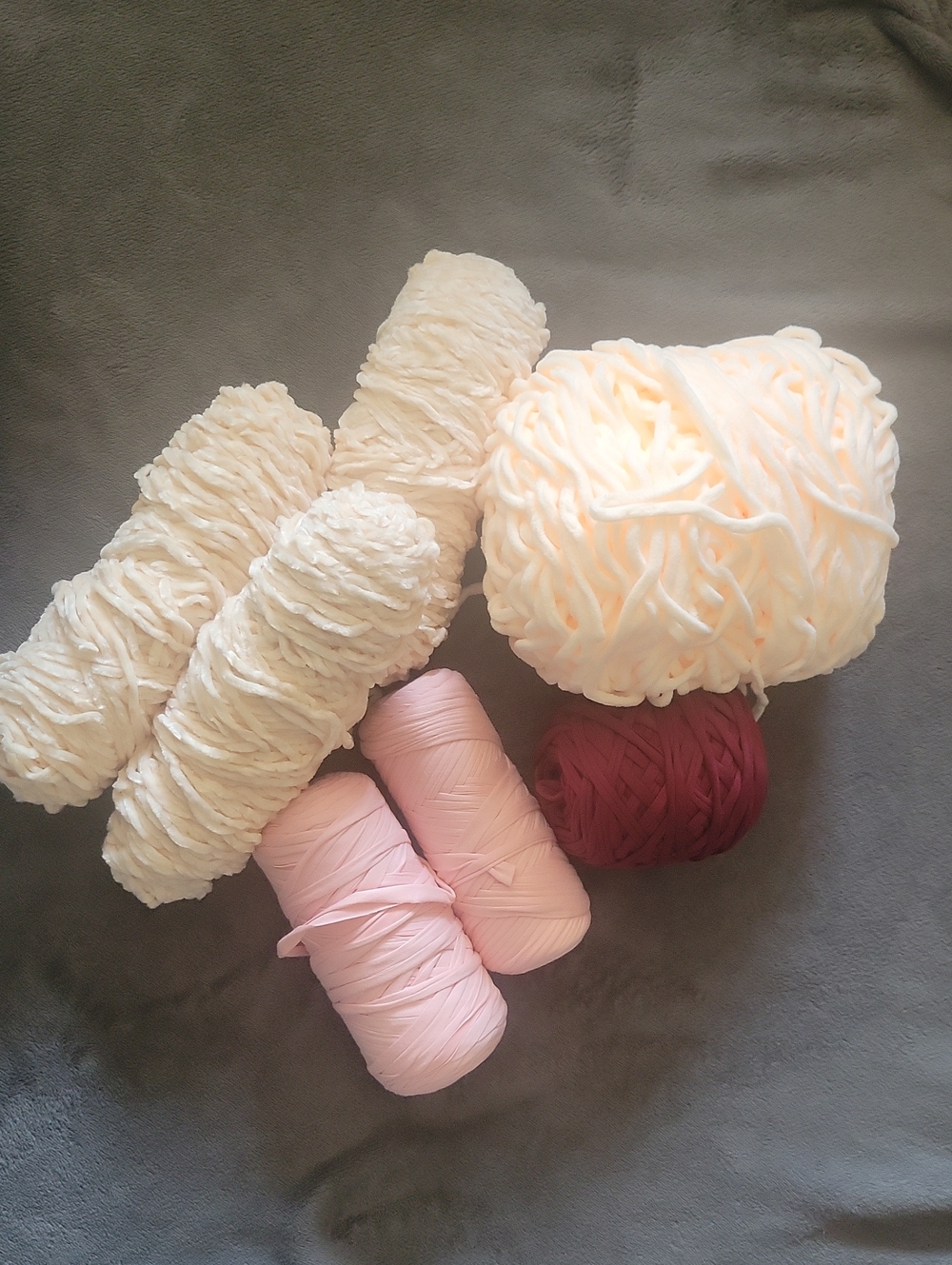Neutral and Pink Yarn Bundle - Versatile Home Accents